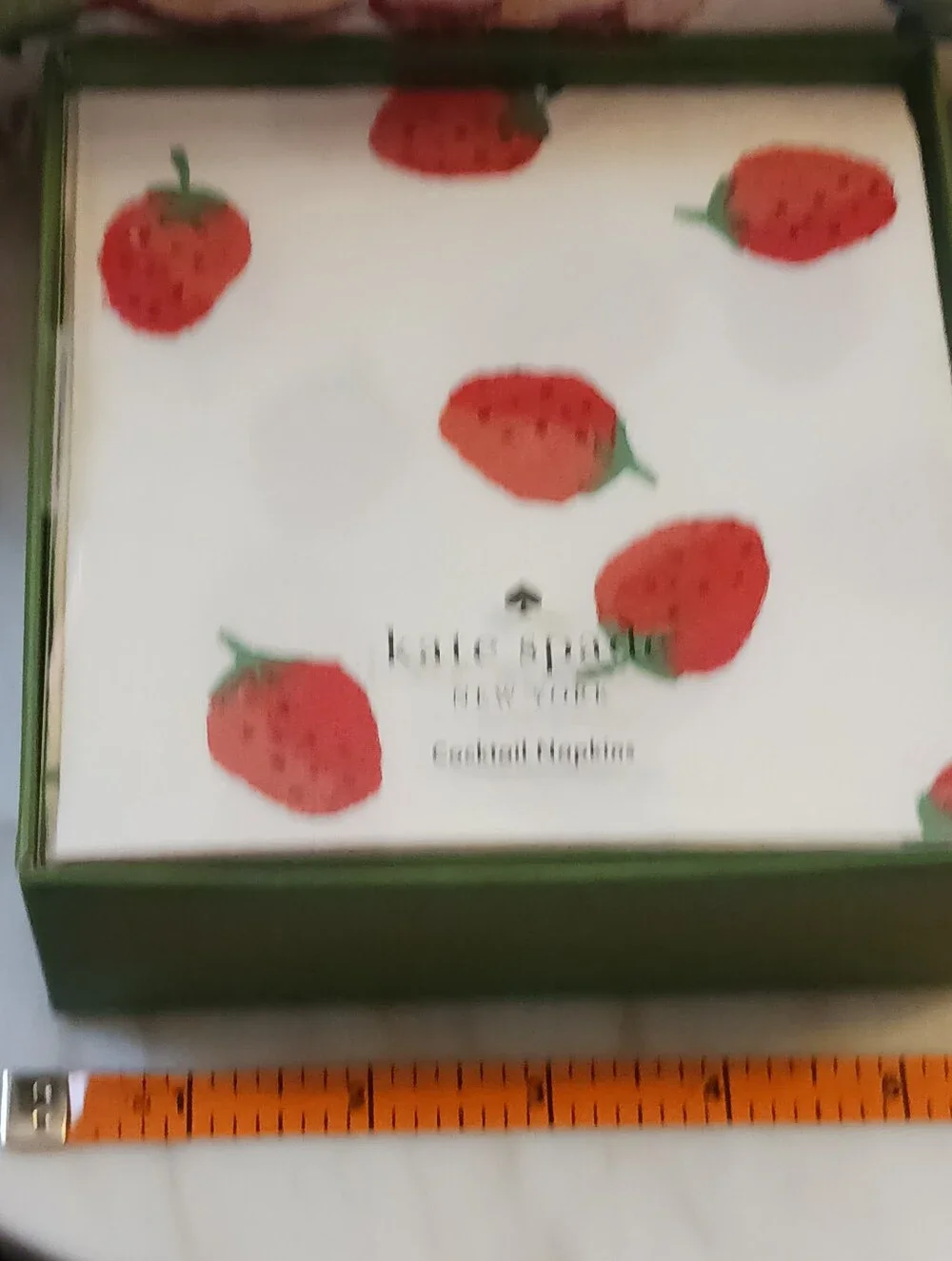 NWT Kate Spade Set Of 50 Strawberry Cocktail Napkins